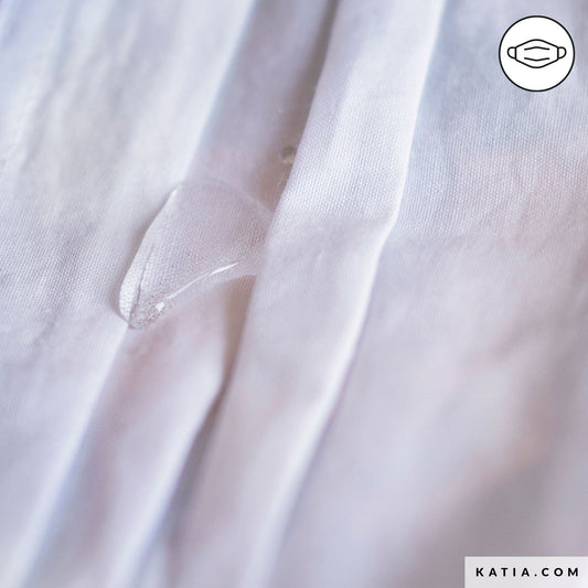 Katia Fabrics - Wit Poplin, antibacterieel