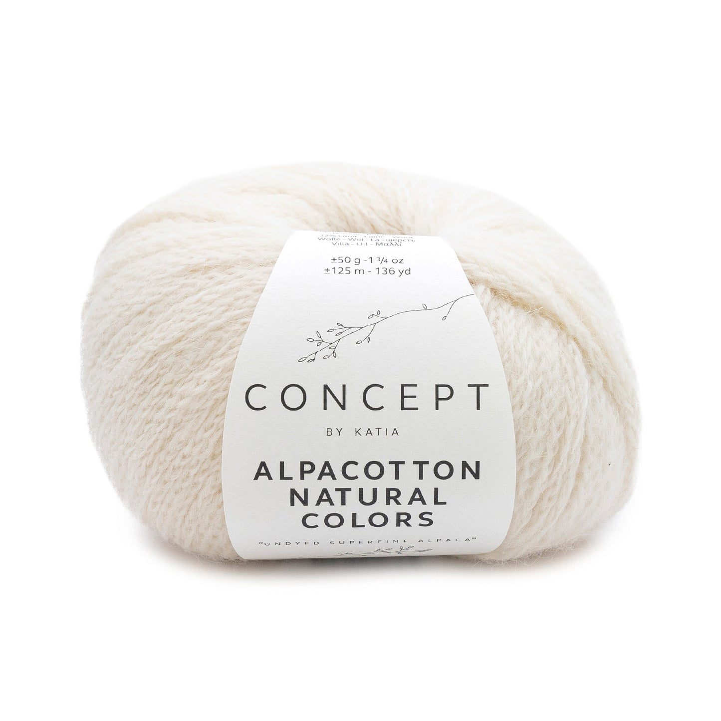 Katia Concept Alpacotton Natural Colors / 50 ecru