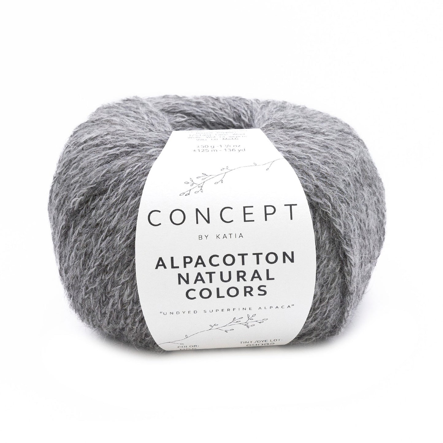 Katia Concept Alpacotton Natural Colors / 55 mediumgrijs