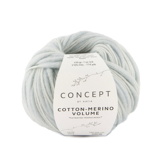 Concept by Katia Cotton Merino Volume / 212 zeer licht blauw