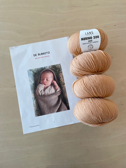 Burrito Pakket // Patroon + 4 merino bébé 330