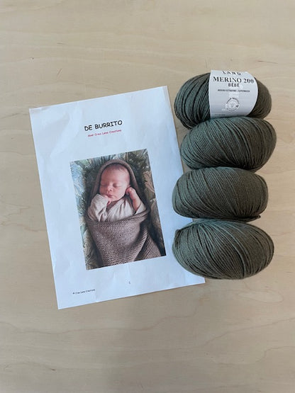 Burrito Pakket // Patroon + 4 merino bébé 398