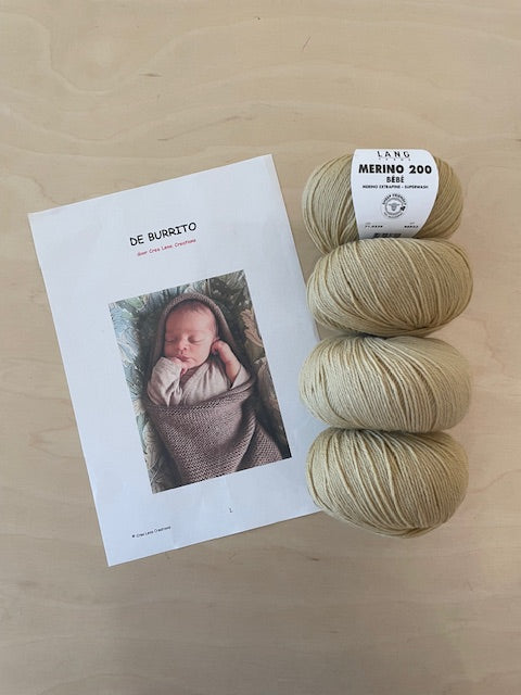 Burrito Pakket // Patroon + 4 merino bébé 339