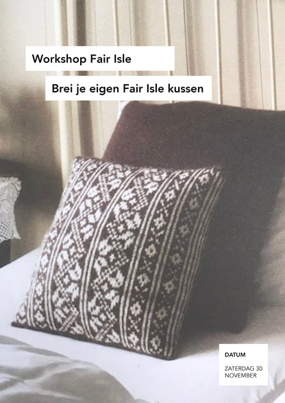 Workshop Fair Isle kussen breien