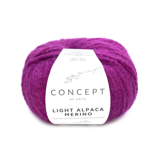 Concept by Katia Light Alpaca Merino / 212 paars