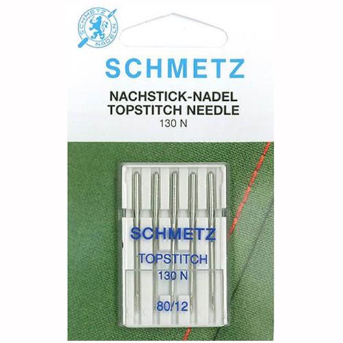 Schmetz Topstitch naalden dikte 80 - 1 x 5 naalden op kaart