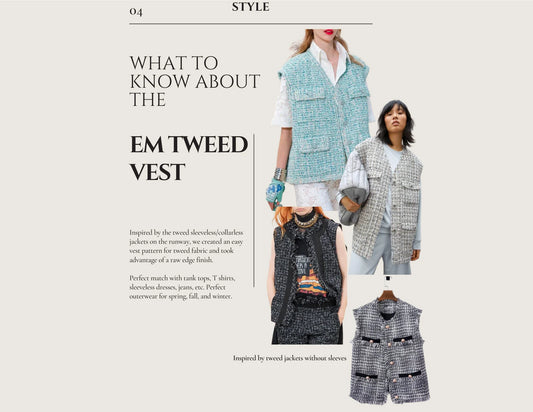 Chanel style - Tweed vest