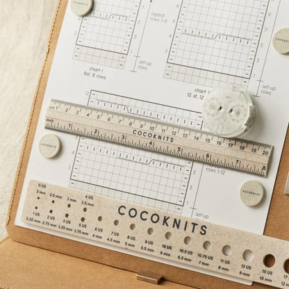 Coco Knits - RULER AND NEEDLE GAUGE SET