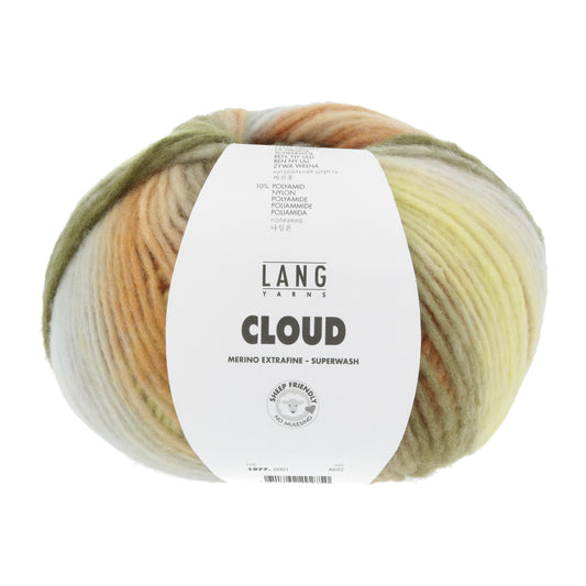 Lang Yarns Cloud / 0001 Brass/Light Blue/Olive